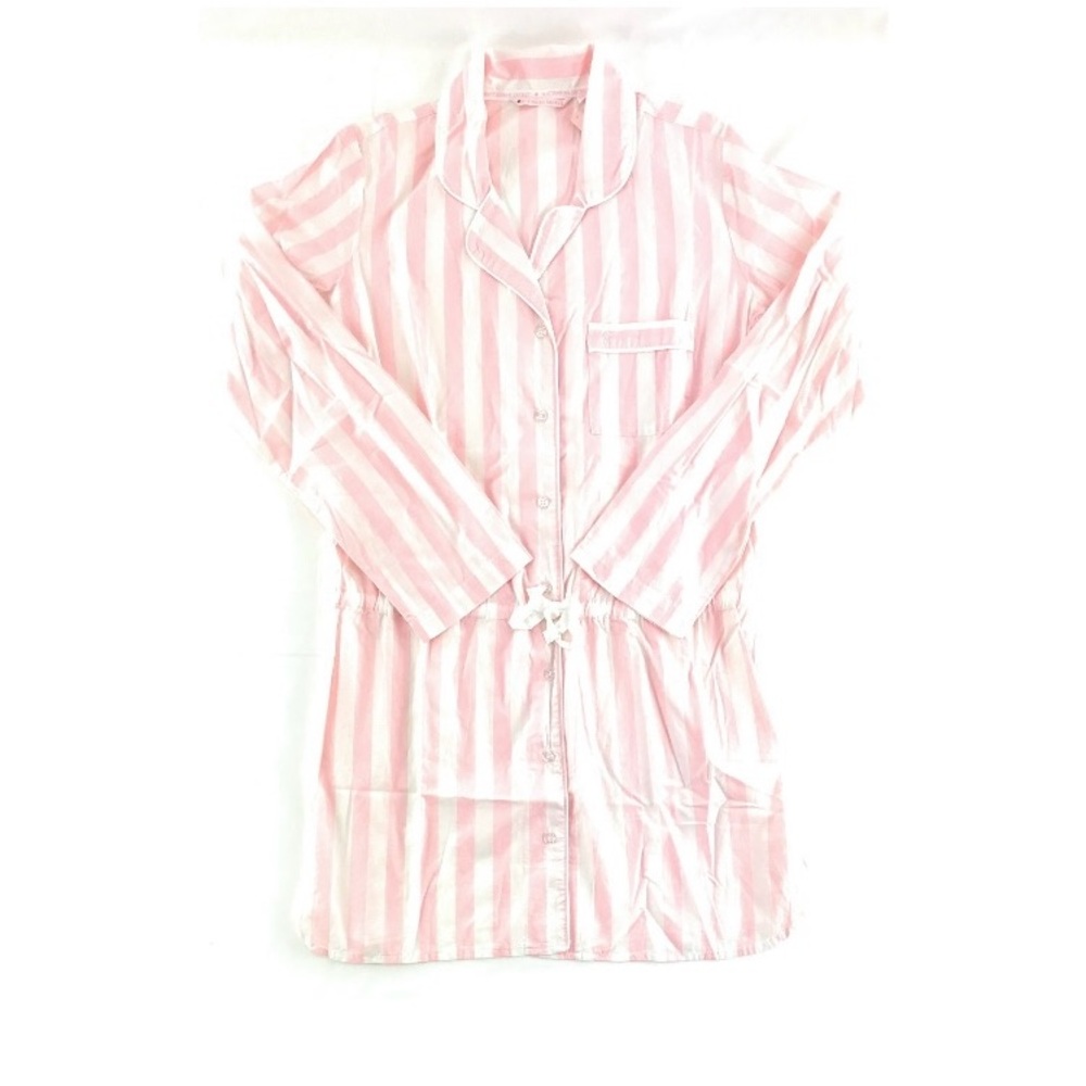 Victoria's Secret Cotton Long Sleeve Sleepshirt, Size: Small